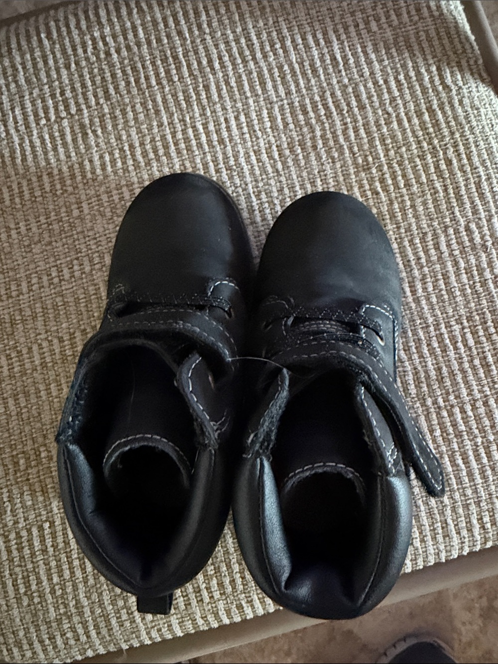 wonder nation Black Kids Hook-and-Loop Ankle Boots
